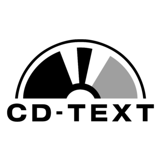 CD Text Logo Black and White