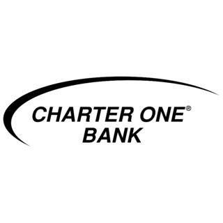 Charter One Bank Logo Black and White