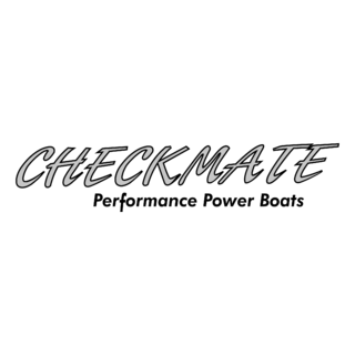 Checkmate Power Boats Logo Black and White