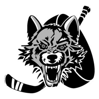 Chicago Wolves Logo Black and White