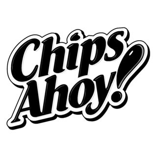 Chips Ahoy Logo Black and White