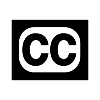Closed Captioned Logo Black and White