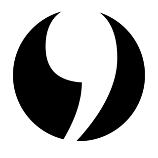 Comma Logo Black and White