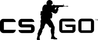 Counter Strike Global Offensive Logo Black and White
