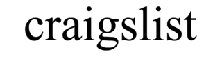 Craigslist Logo Black and White