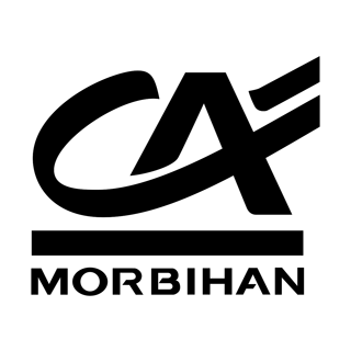 Credit Agricole Morbihan Logo Black and White