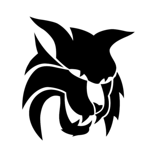 CWU Wildcat Logo Black and White