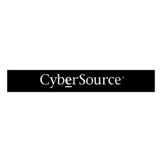 CyberSource Logo Black and White