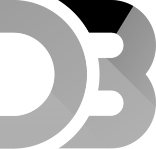 D3 Logo Black and White