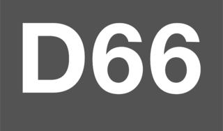 D66 Logo Black and White
