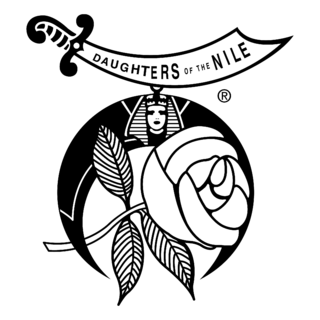 Daughters of the Nile Logo Black and White