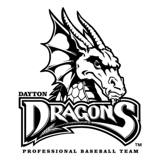 Dayton Dragons Logo Black and White (1)