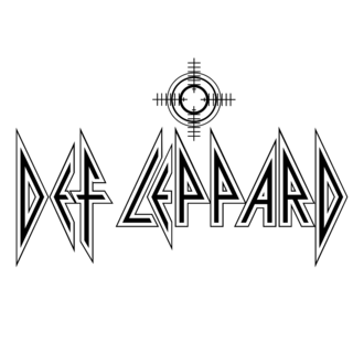 Def Leppard Logo Black and White