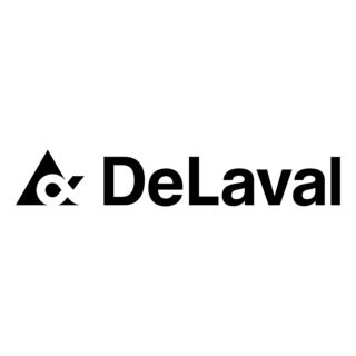 DeLaval Logo Black and White