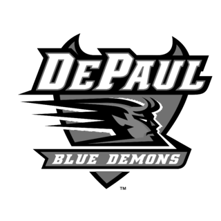 DePaul Blue Demons Logo Black and White