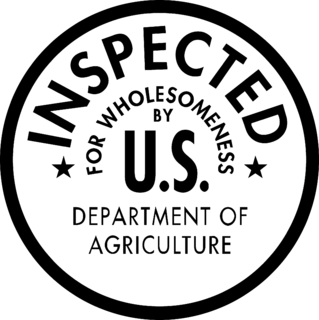 DEPT AGRI INSPECTED Logo Black and White