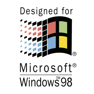 Designed for Microsoft Windows 98 Logo PNG