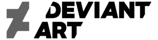 DeviantArt Logo Black and White