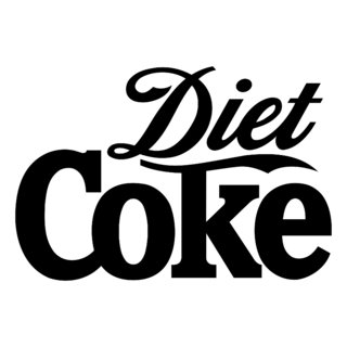 Diet Coke Logo Black and White (2)