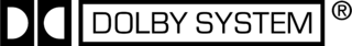 DOLBY SYSTEM Logo Black and White