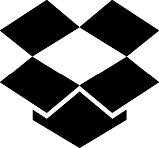 Dropbox Logo Black and White