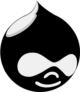 Drupal Logo Black and White