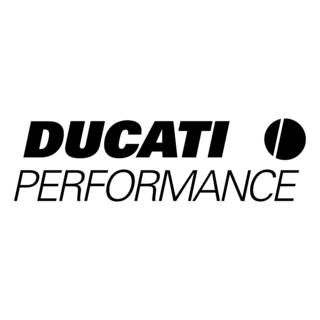 Ducati Performance Logo Black and White