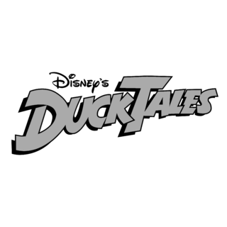 DuckTales Logo Black and White