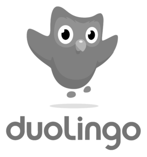 Duolingo Logo Black and White