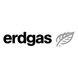 Erdgas Logo Black and White