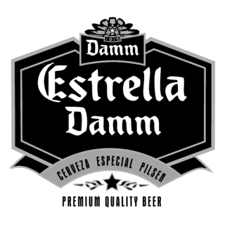 Estrella Damm Logo Black and White