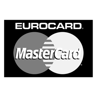 Eurocard MasterCard Logo Black and White