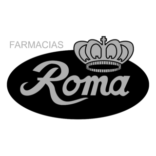 Farmacias Roma Logo Black and White