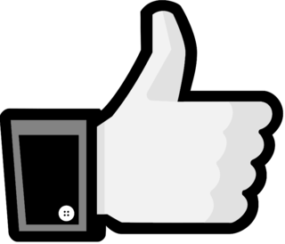 FB Like Logo Black and White