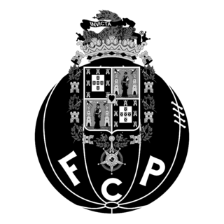 F.C. Porto Logo Black and White