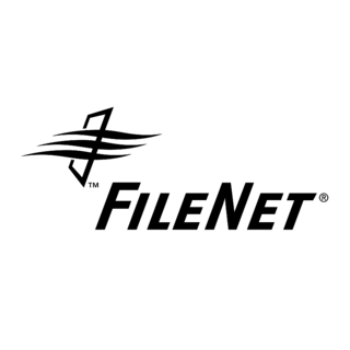 FileNet Logo Black and White