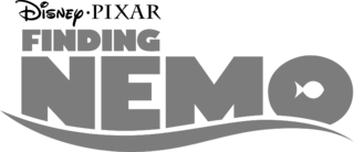 Finding Nemo Logo Black and White
