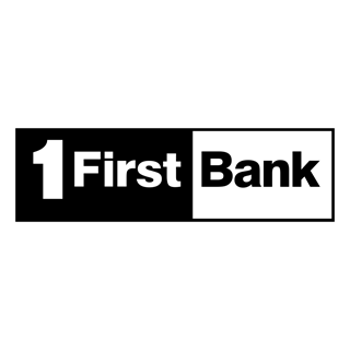 First Bank Logo Black and White