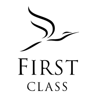 First Class Logo Black and White