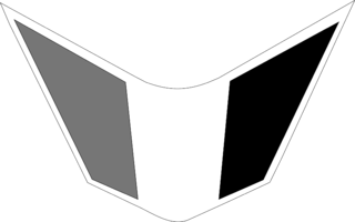 Flag Front Ducati Logo Black and White