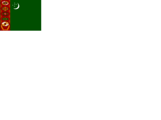 Flag of Turkmenistan Logo PNG