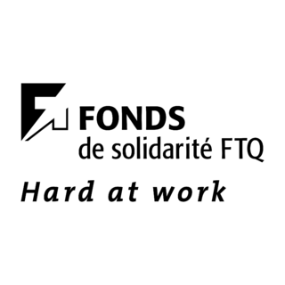 Fonds de Solidarite FTQ Logo Black and White