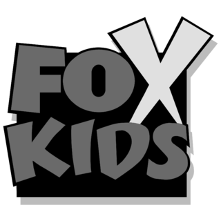 FoxKids Logo Black and White