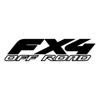 FX4 Off Road Logo Black and White