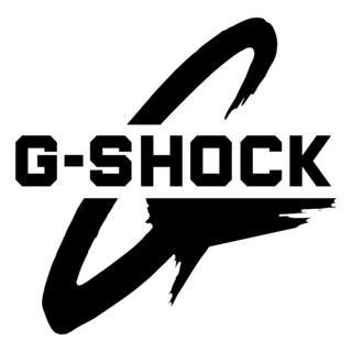 G Shock Logo Black and White