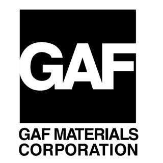 GAF MATERIALS CORPORATION Logo Black and White