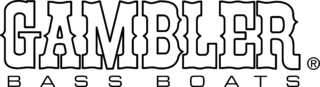 Gambler Bass Boats Logo Black and White