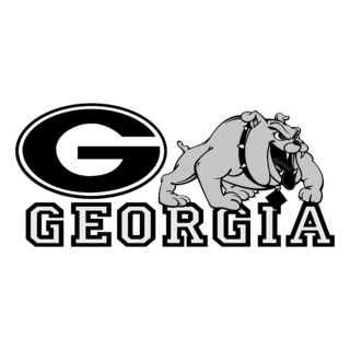 Georgia Bulldogs Logo Black and White (5)
