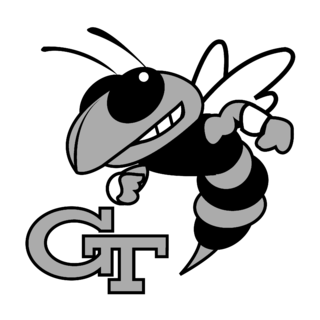 Georgia Tech Yellow Jackets Logo Black and White