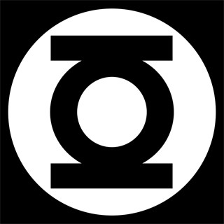 Green Lantern Logo Black and White
